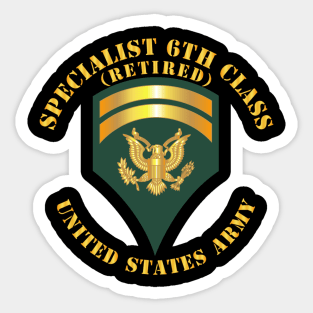 Specialist 6th Class - SP6 - Retired Sticker